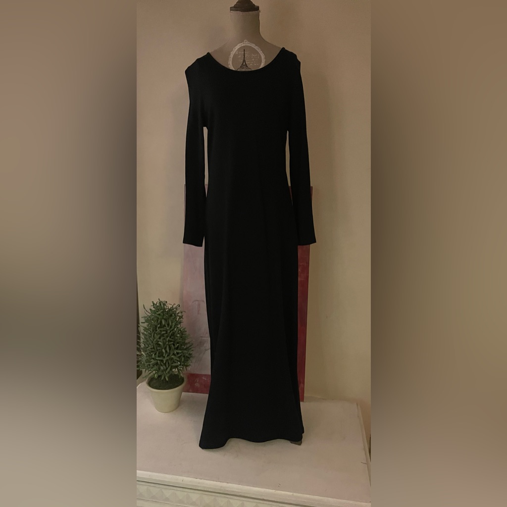 Gap Black Long Sleeve T-Shirt Dress